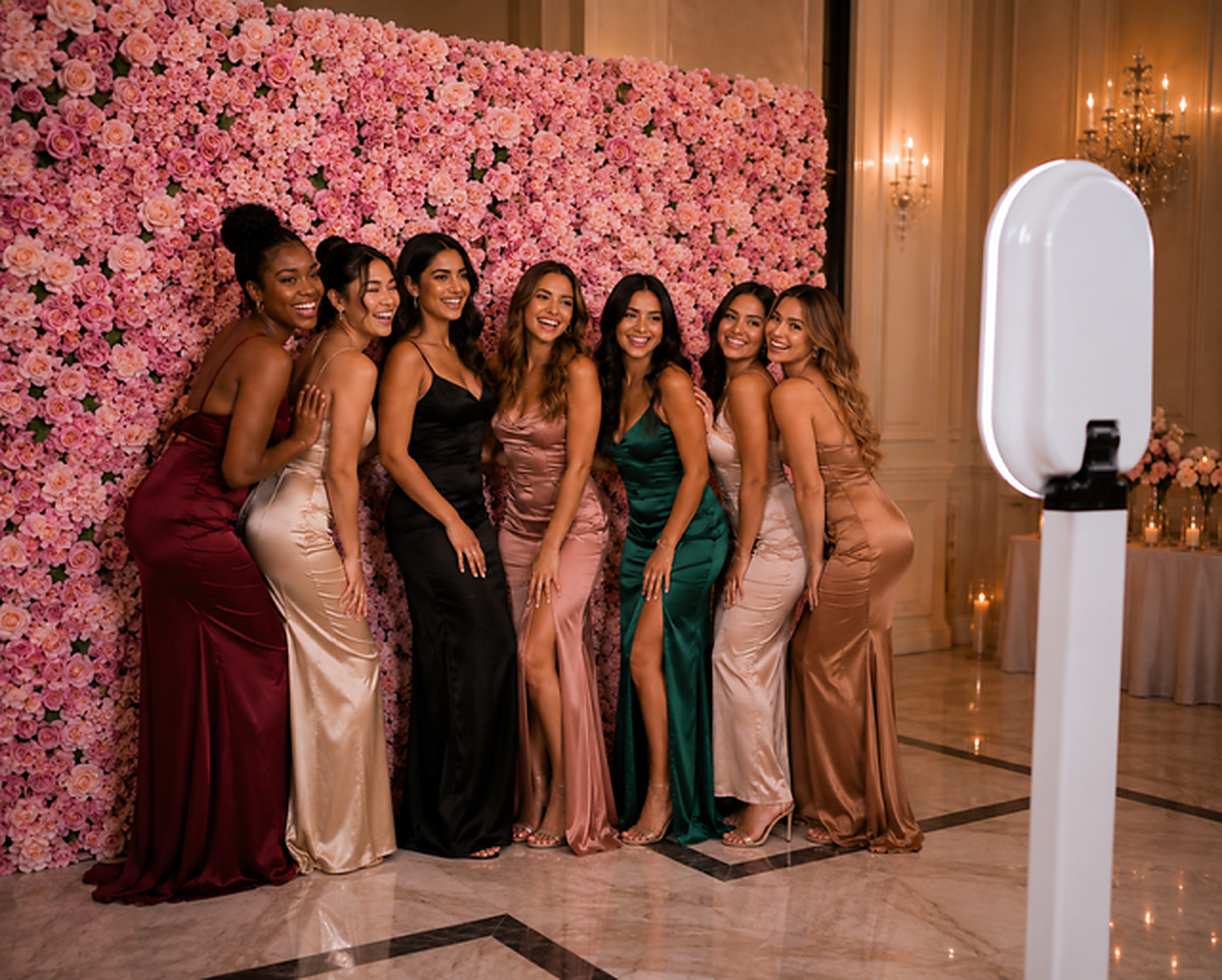 Guests posing at The Signature Photobooth